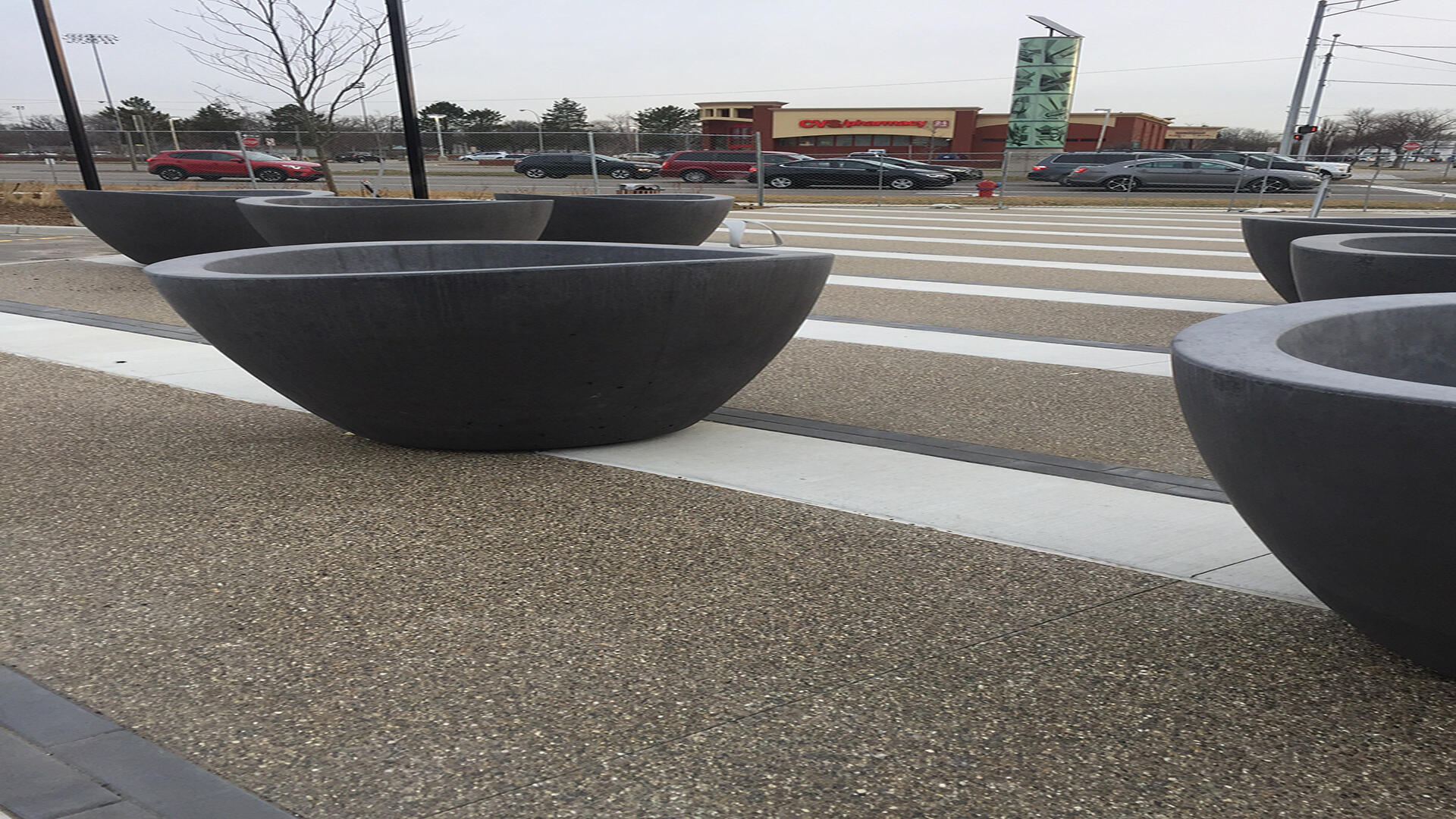 exposed aggregate bands